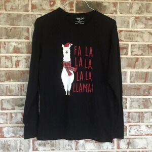 North Pole Trading Co. Christmas Llama Sleepwear Holiday T-shirt